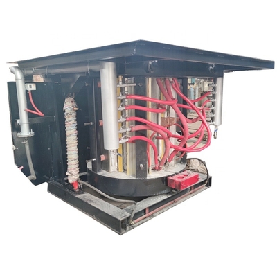 Factory Hydraulic Pouring Cast Iron 2 Ton Induction Furnace For Aluminum