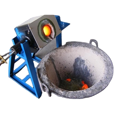 Metallurgical Industry Lab Using Recycling Electric Induction 100kg Steel Melting Rotary Furnace