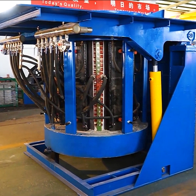 Easy Operation Hongteng Brand Manufacturer Price 1 Ton Steel Metal Induction Medium Frequency Melting Furnace For Sale