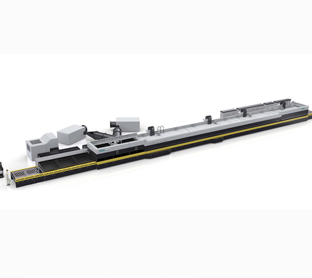 Architecture 1700*2500 24 Meters Flat Continuous 3mm Length JetConvection Photovoltaic Glass Tempering Furnace Low-e